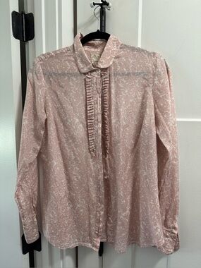J.Crew Pink Button Shirt Size 8